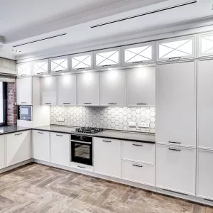 Кухня 355, угловая, белая